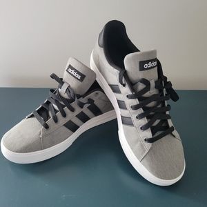 Adidas, Gray and Black Shoes, Size 9.5
